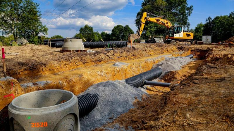 Tranch&eacute;es, r&eacute;seaux et fondations, ce qu'impliquent des travaux de VRD aux abords de Saint-Di&eacute;-des-Vosges